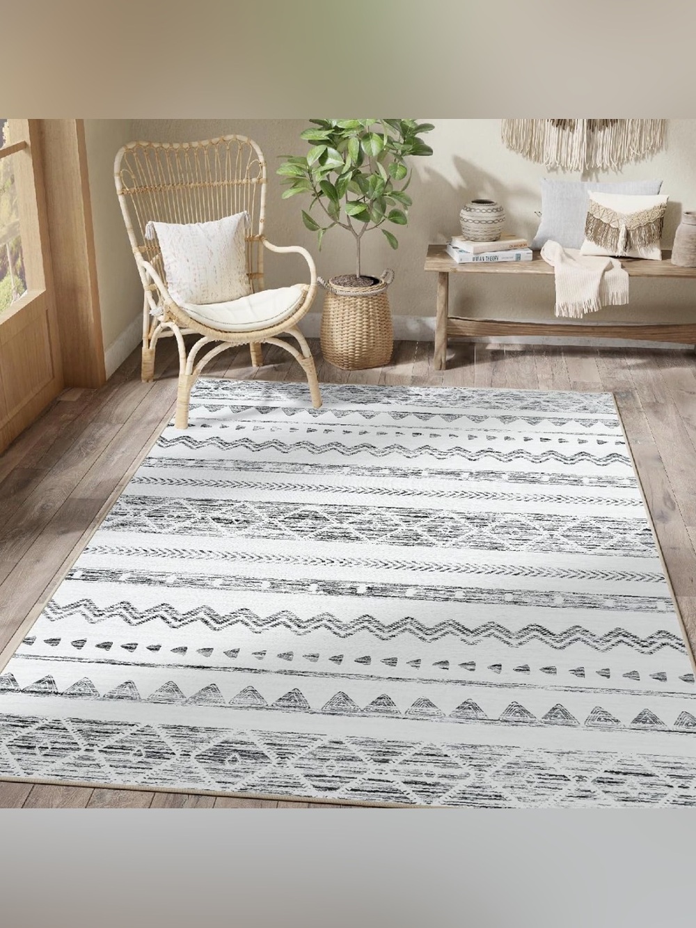 4x6 Boho Moroccan Area Rug